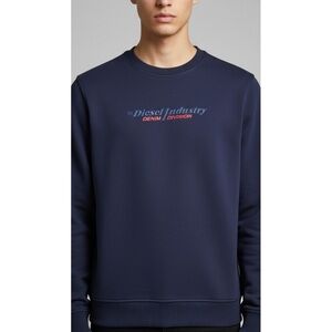 NWOT Diesel Men's Dark Blue Crewneck Sweater